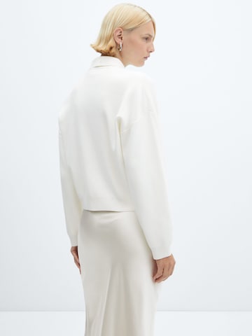 MANGO Knit Cardigan 'Quinn' in White