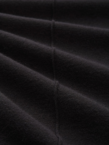 TOM TAILOR Wide leg Trousers with creases in Black