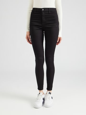 TOPSHOP Skinny Jeans 'Joni' in Black: front