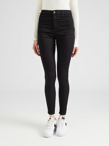 TOPSHOP Skinny Farmer 'Joni' - fekete: elől