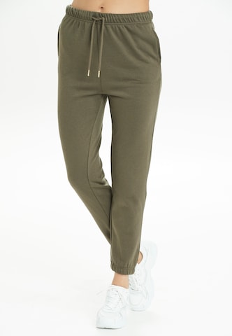 Athlecia Regular Workout Pants 'Soffina' in Green: front