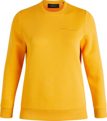 Sweat-shirt 'Crew' PEAK PERFORMANCE en jaune