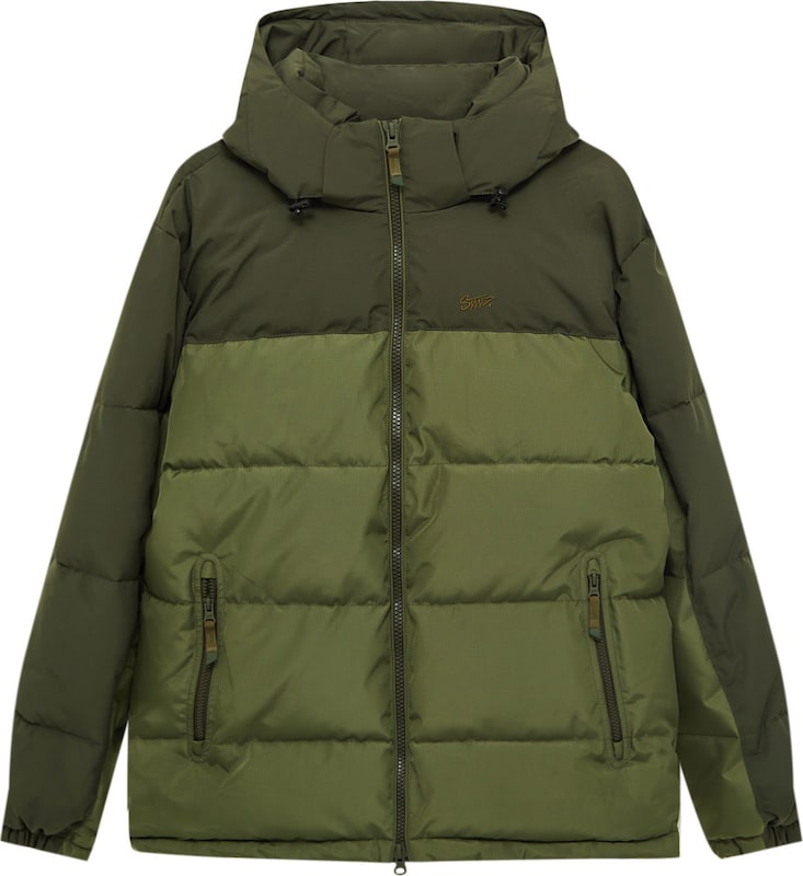 Pull&Bear Jacke in Khaki Dunkelgrün Pull&Bear Jacke in Khaki Dunkelgrün