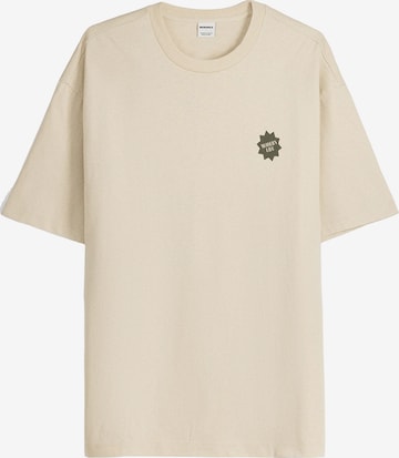 Bershka Shirt in Beige: voorkant