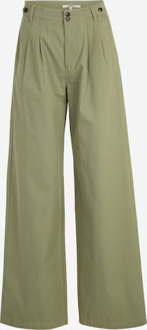 Only Tall Loose fit Pleat-Front Pants 'ETTIE' in Green: front