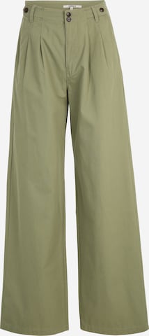 Only Tall - Loosefit Pantalón plisado 'ETTIE' en verde: frente