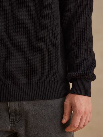 DAN FOX APPAREL Sweter 'Markus' w kolorze czarny