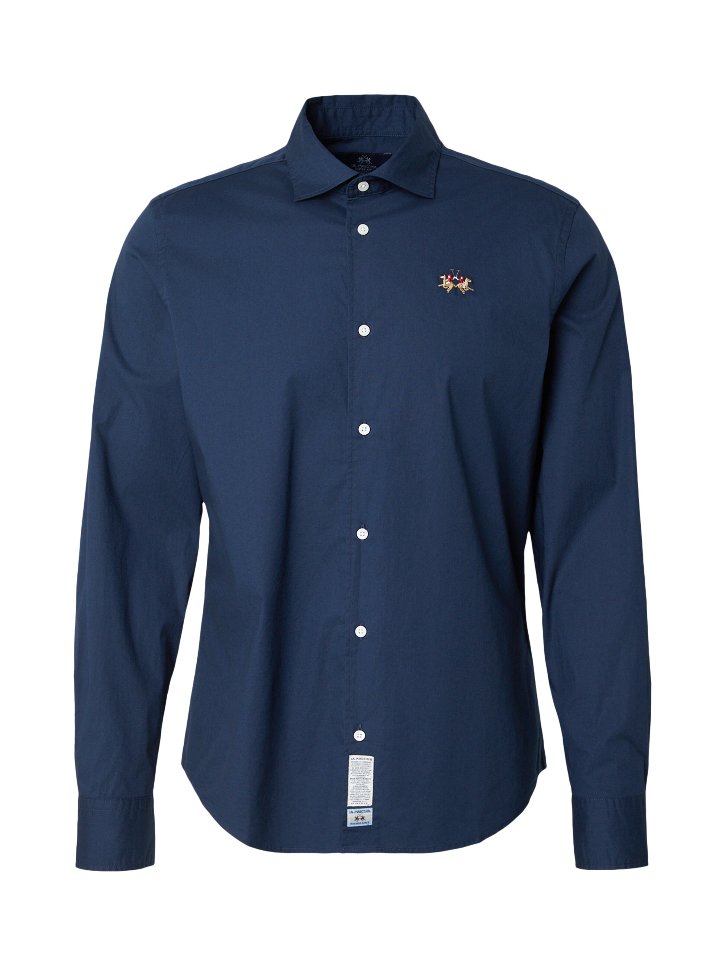 La Martina Regular fit Button Up Shirt in Blue: front