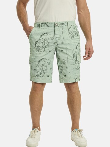 Jan Vanderstorm Loose fit Cargo trousers 'Gubben' in Green: front