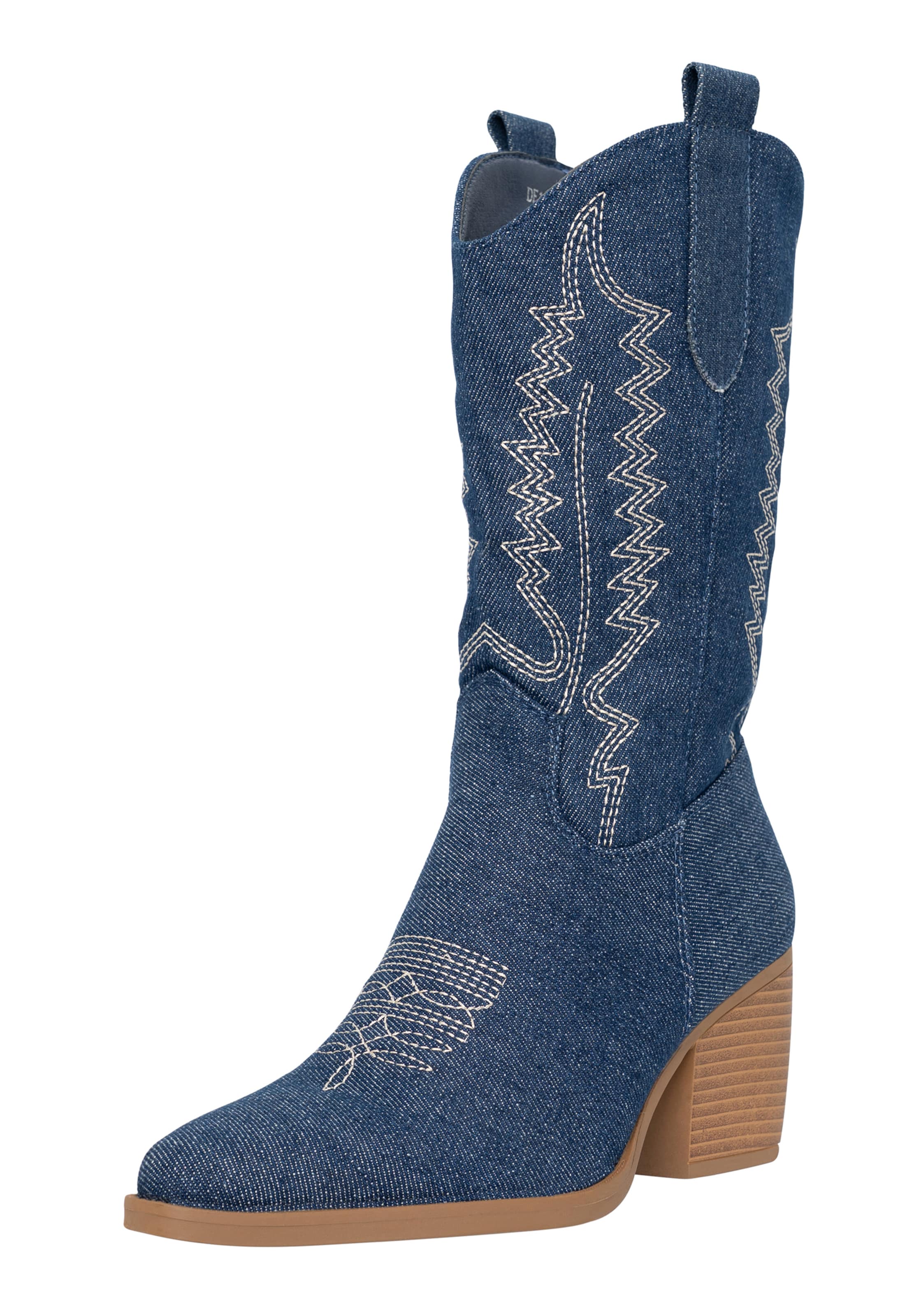 Stivale da cowboy di Salinyang in blu: frontale