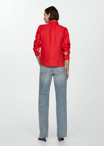 MANGO Blouse 'Rodas' in Rood