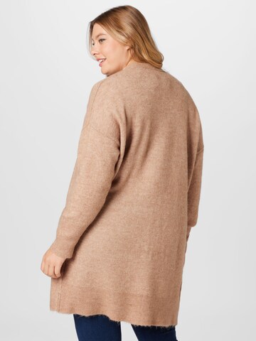 Selected Femme Curve Strikkejakke 'LULU' i beige