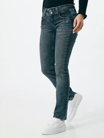 Coupe slim Jean 'GEN' Pepe Jeans en bleu : devant