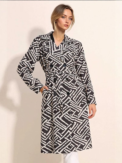 Bigdart Between-Seasons Coat in Black / White, Item view