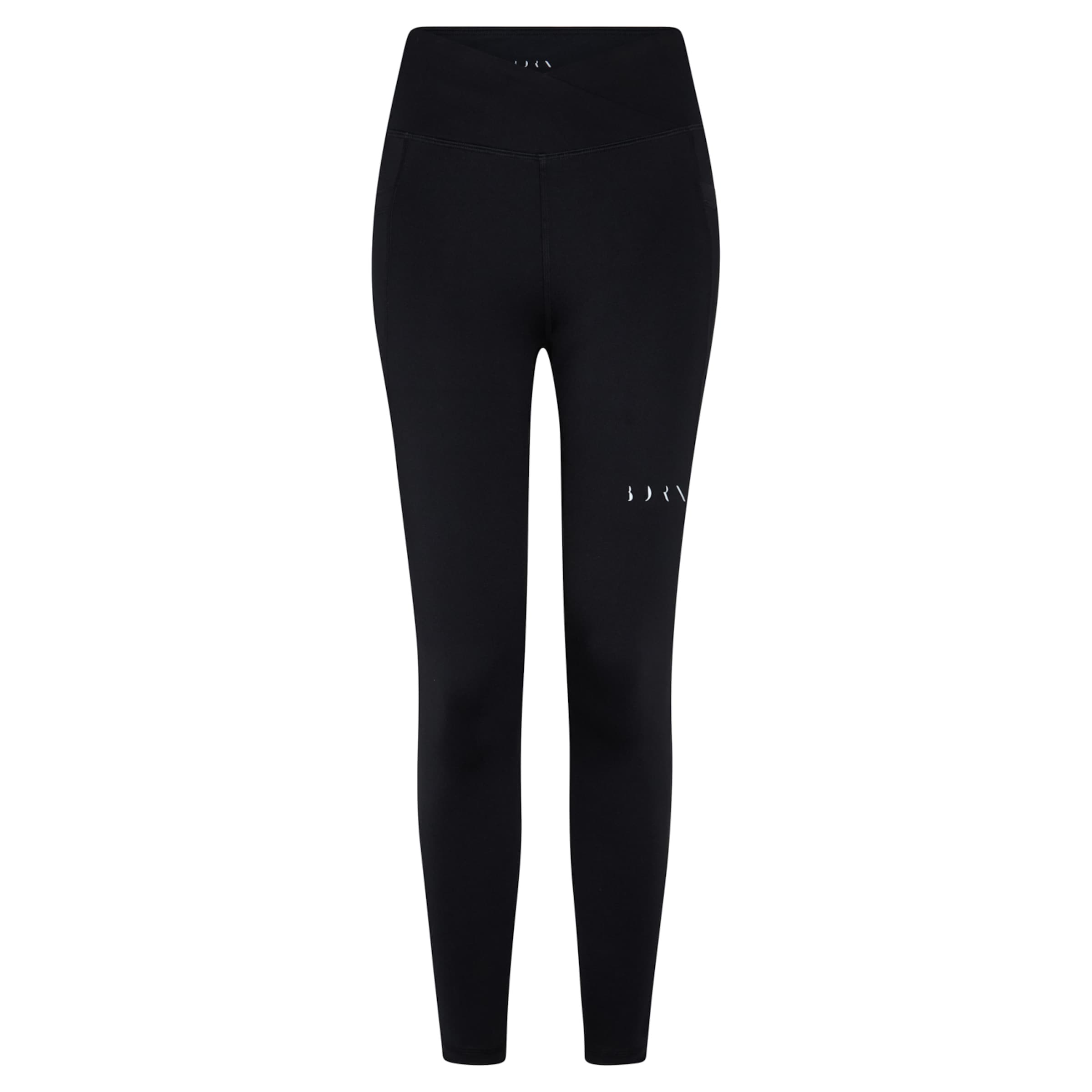 Born Skinny Workout Pants 'Eider' in Black: front