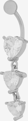 Akzent Piercings 'Zirkonia' in Silver: front