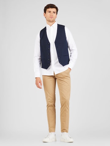 Tommy Hilfiger Tailored Slimfit Chinosy 'HAMPTON' w kolorze brązowy