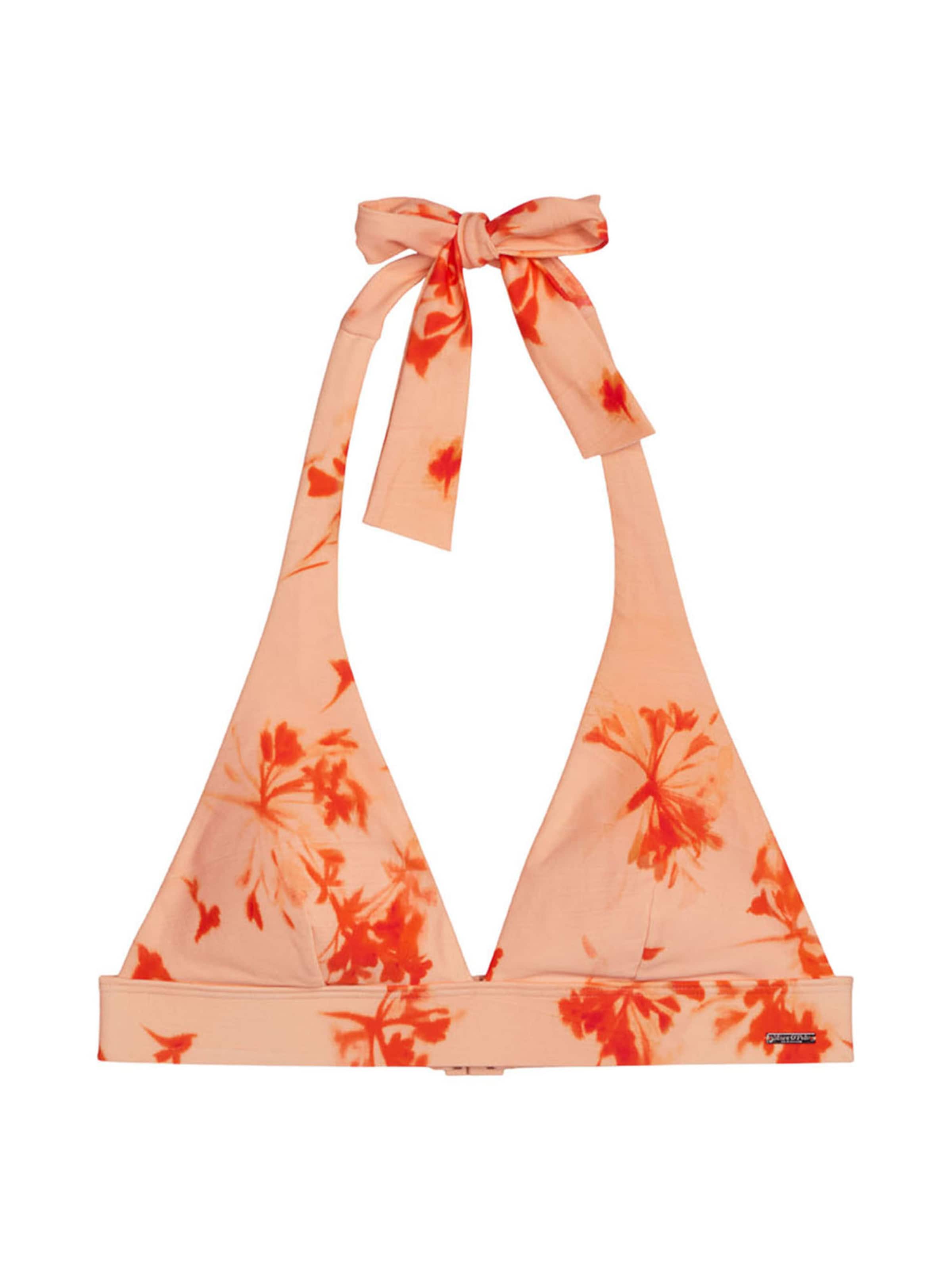 Triangle Hauts de bikini ' Firecracker Floral ' Marc O'Polo en orange : devant