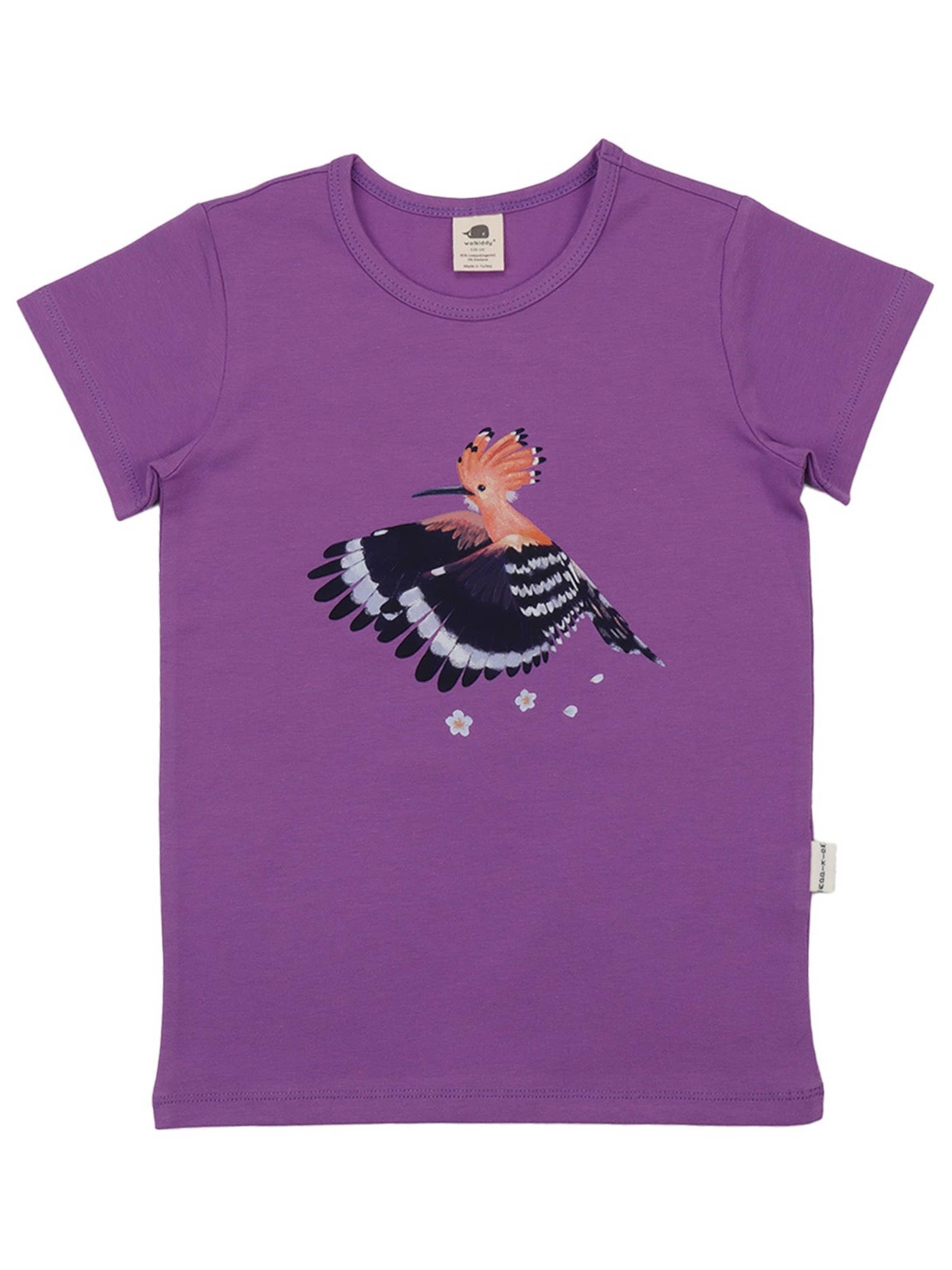 Walkiddy Shirt 'Walkiddy - Happy Hoopoes T-Shirt' in 104 in Lilac, Item view
