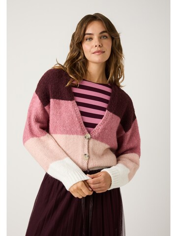 MORE & MORE Knit Cardigan in Pink: front