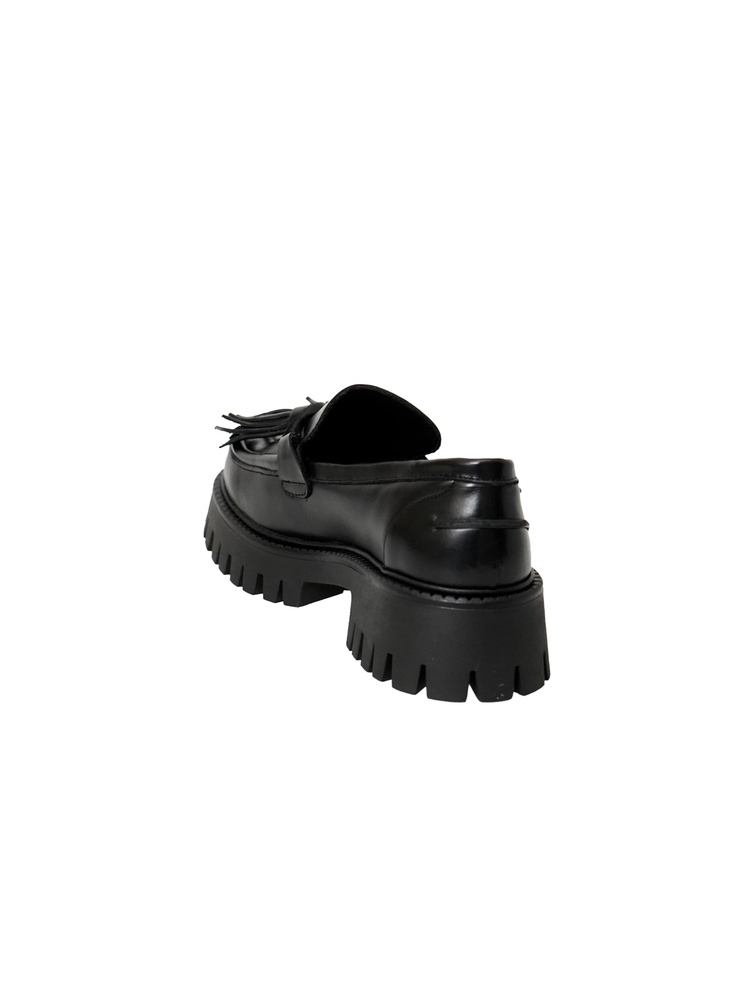 Yoxeone Slip-ons 'TASSEL FORCE' in Black