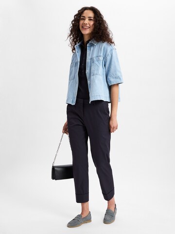 Cambio Regular Chino trousers 'Krystal' in Blue