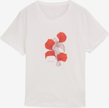 TOM TAILOR Shirt in Wit: voorkant