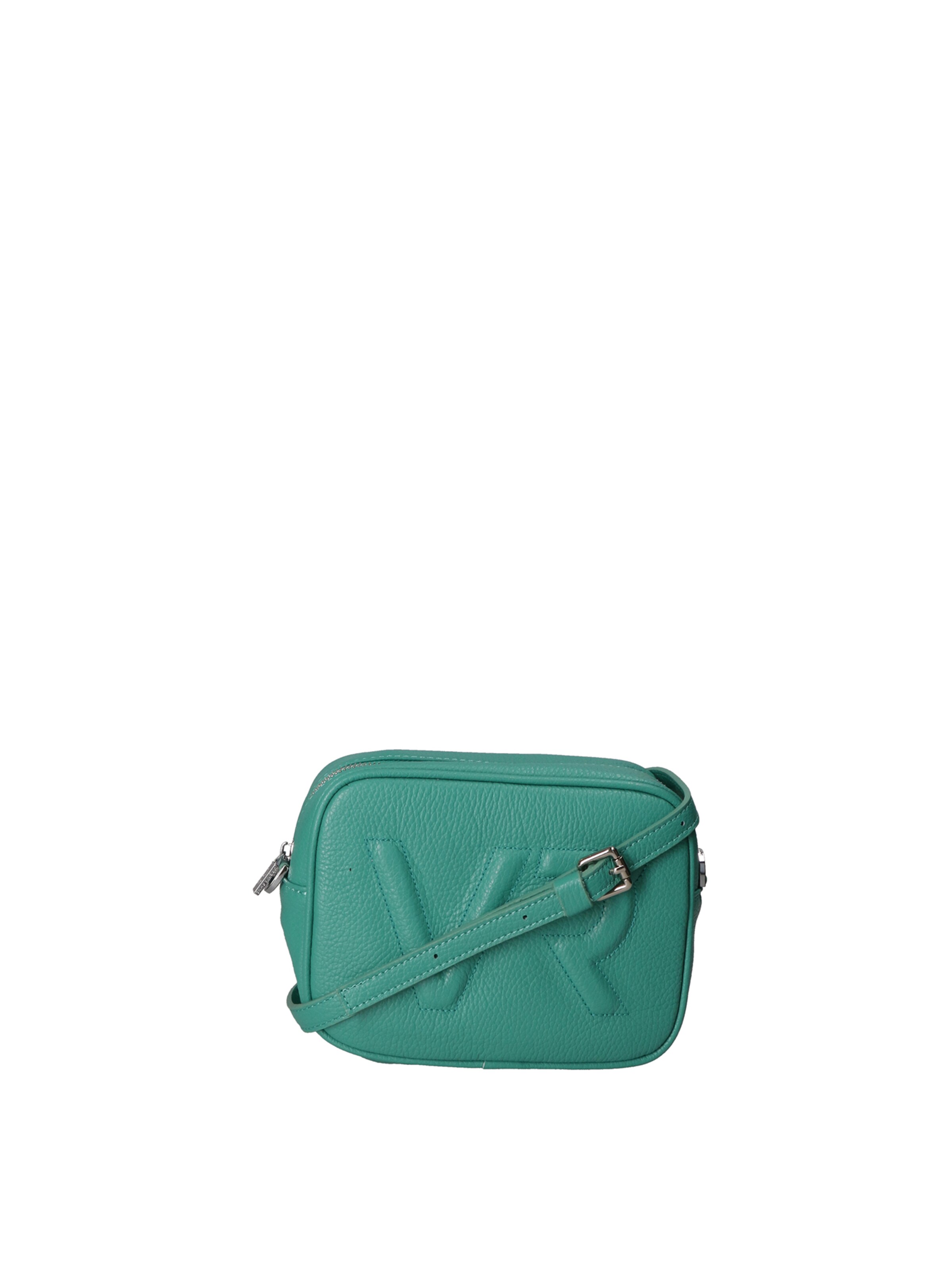 Borsa a tracolla 'Borsa a Tracolla Donna Pelle Virginia Rhinè Zip' di Virginia Rhinè in blu
