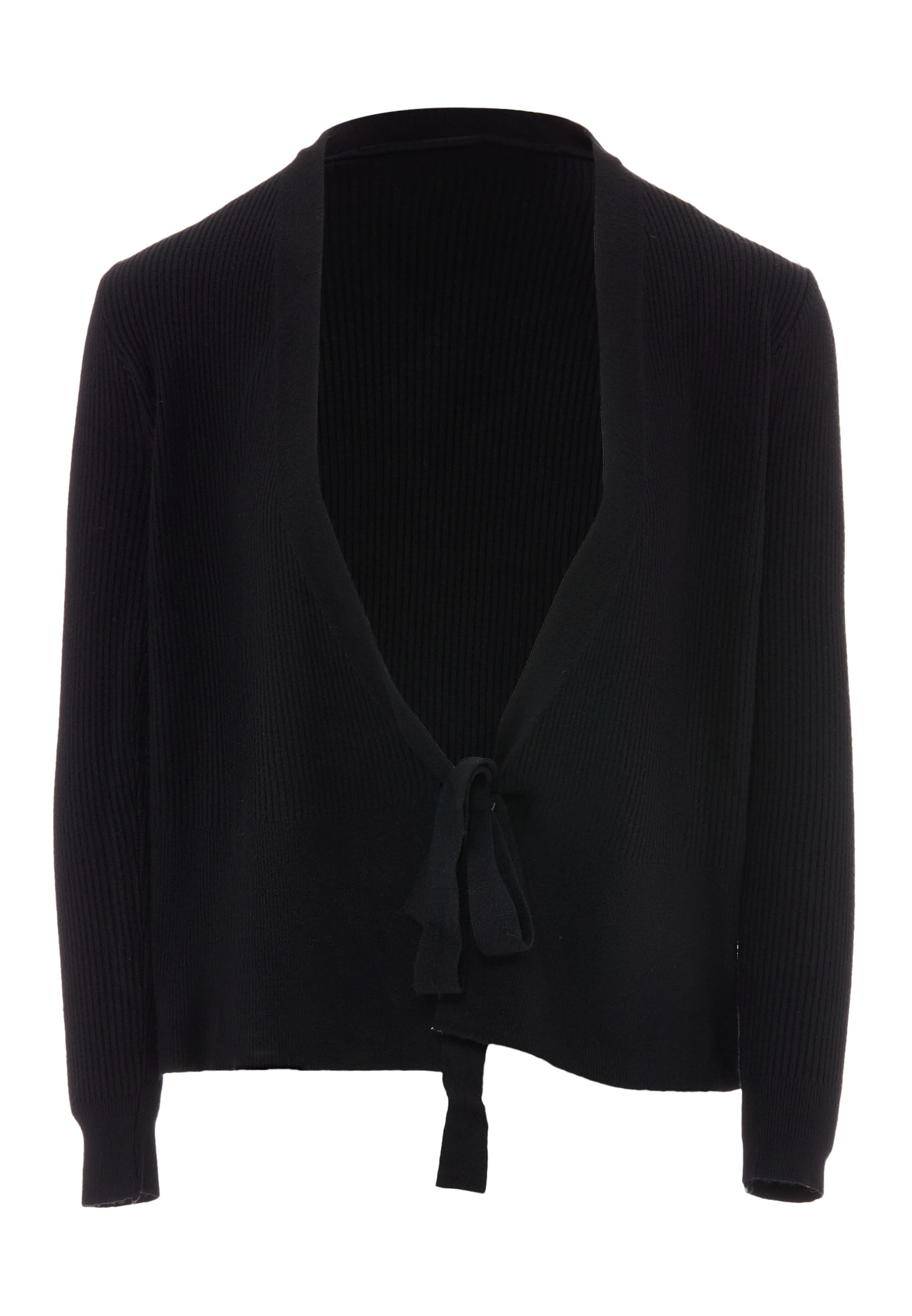 YASANNA - Casaco de malha em preto: frente