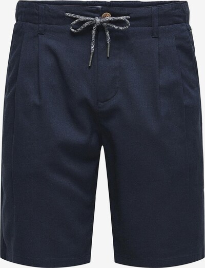 Only & Sons Pleat-Front Pants 'LEO' in marine blue, Item view