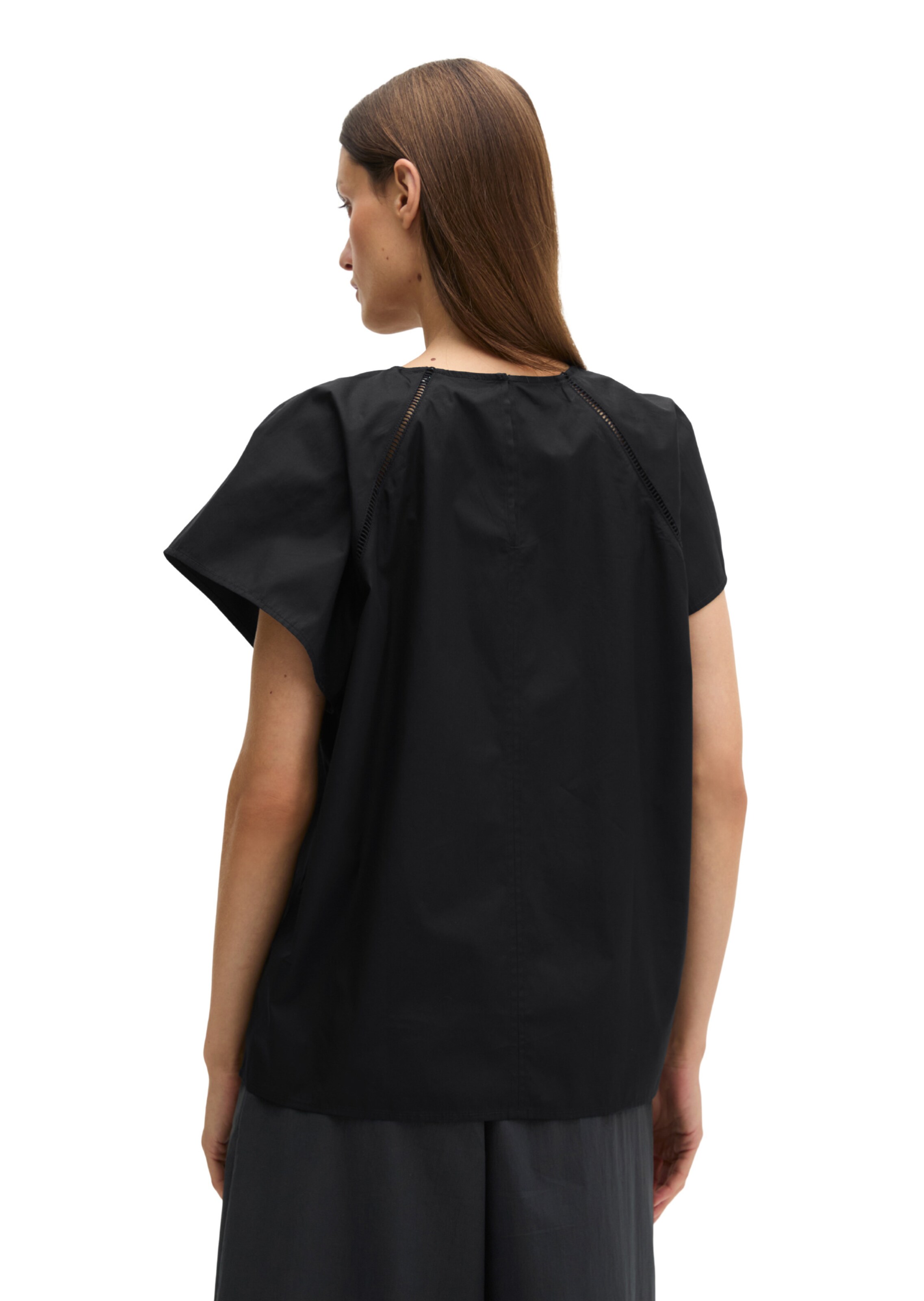 Marc O'Polo Bluse in Schwarz: Rückseite