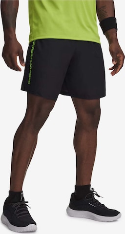 UNDER ARMOUR Regular Sportshorts 'Wordmark' in Schwarz: Vorderseite