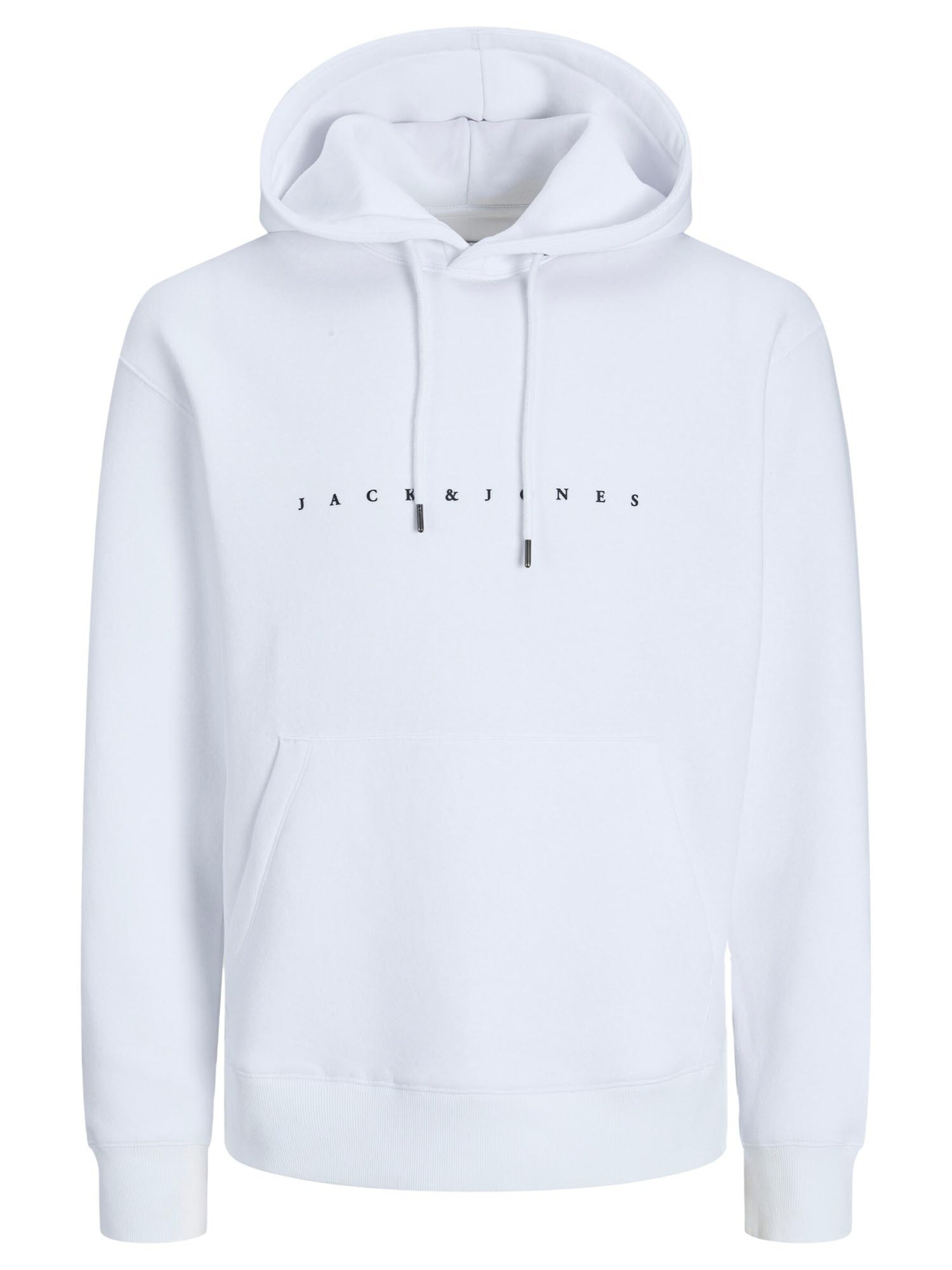 JACK & JONES Sweatshirt 'Star'‌ in Weiß: Vorderseite