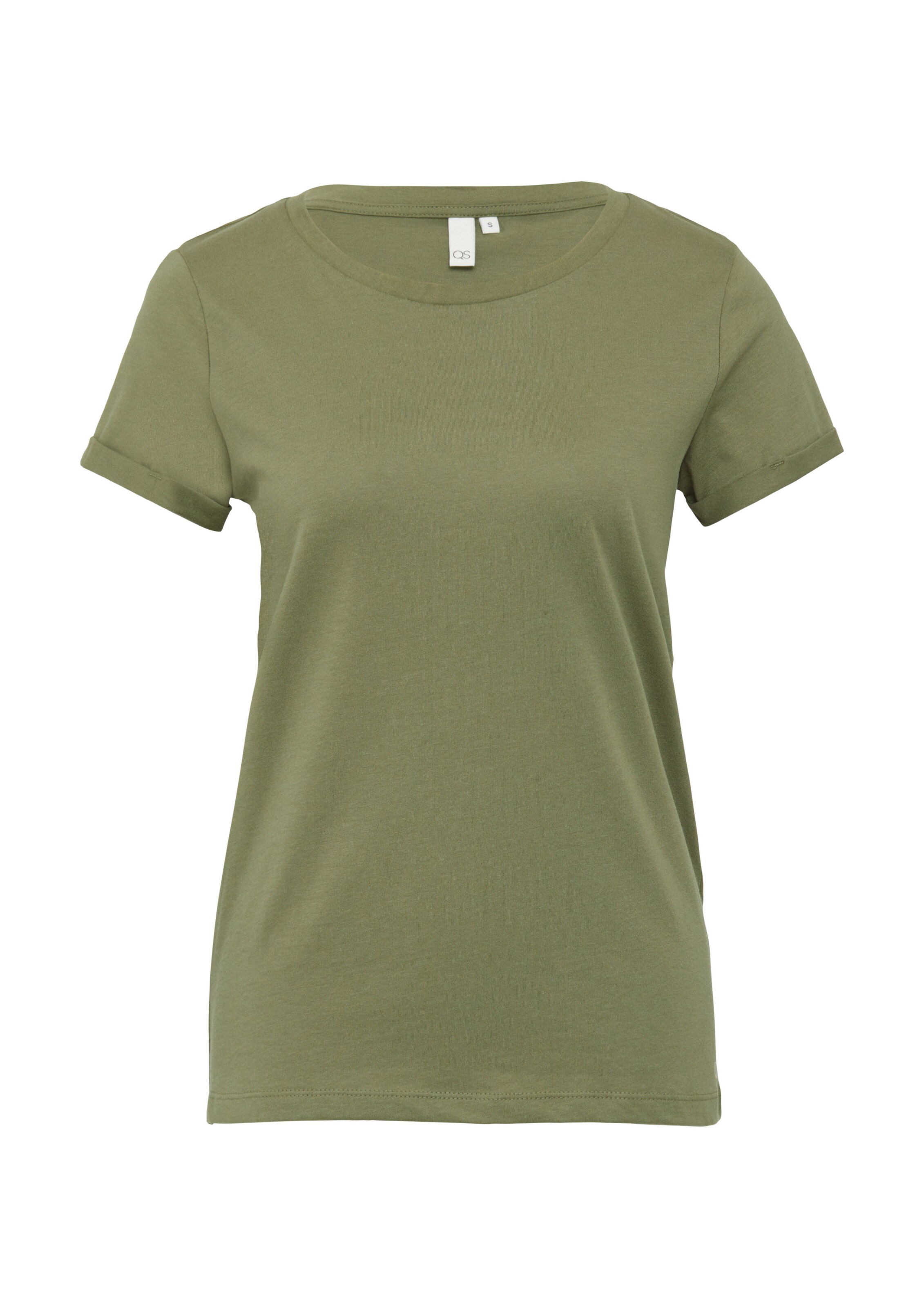 QS Shirt in Groen: voorkant