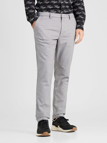 BOSS - regular Pantalón chino 'Kaito 1' en gris: frente