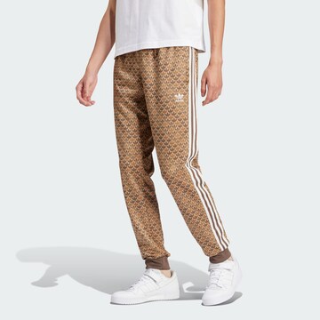 ADIDAS ORIGINALS Tapered Pants 'SSTR Classic' in Brown: front