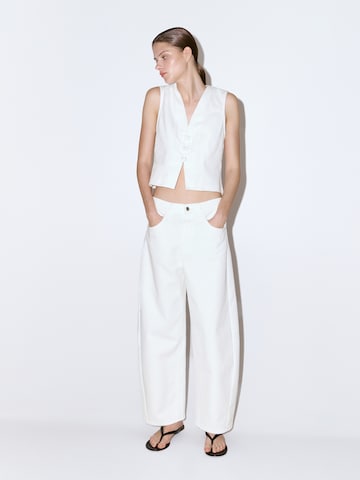 MANGO - Chaleco 'BIMBA' en blanco