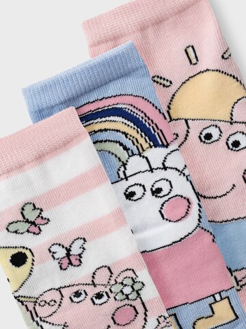 NAME IT Къси чорапи 'ARRA PEPPAPIG' в синьо