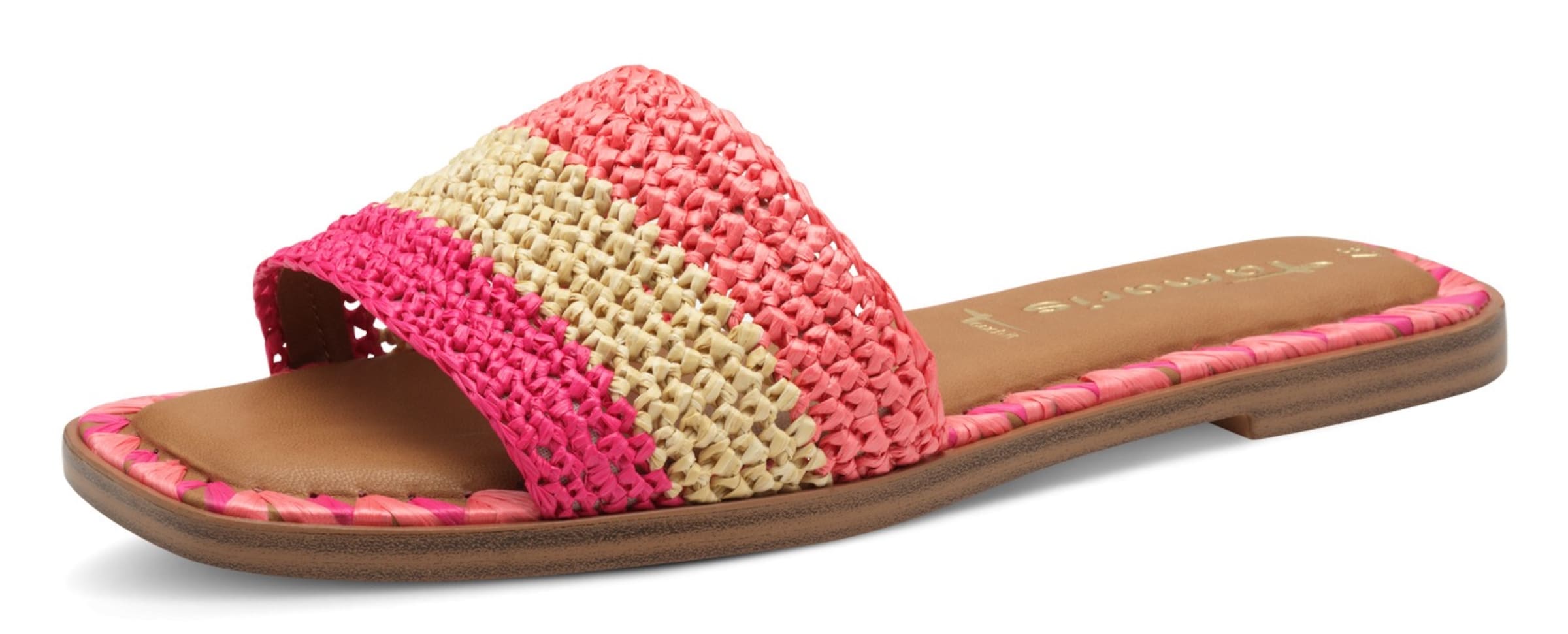 Tamaris Mules in Pink: front