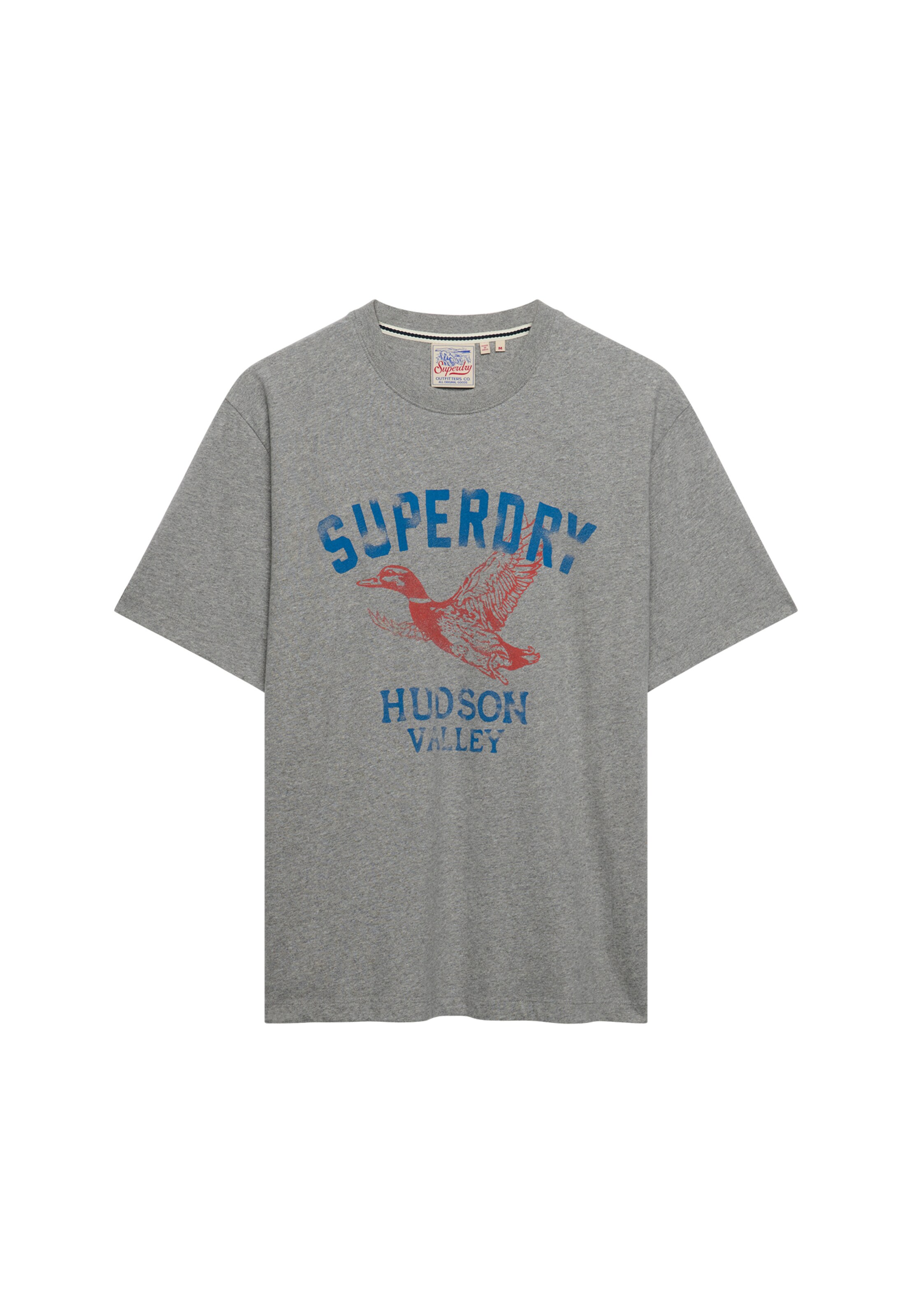 Superdry & Co T-Shirt en M en bleu / gris / rouge, Vue avec produit