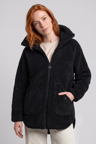 alife & kickin - Chaqueta polar 'AKSaria' en negro: frente