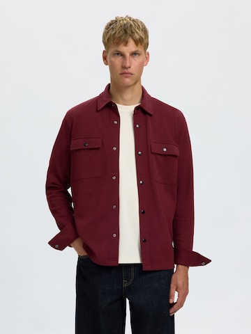 SELECTED - Ajuste regular Camisa en rojo: frente
