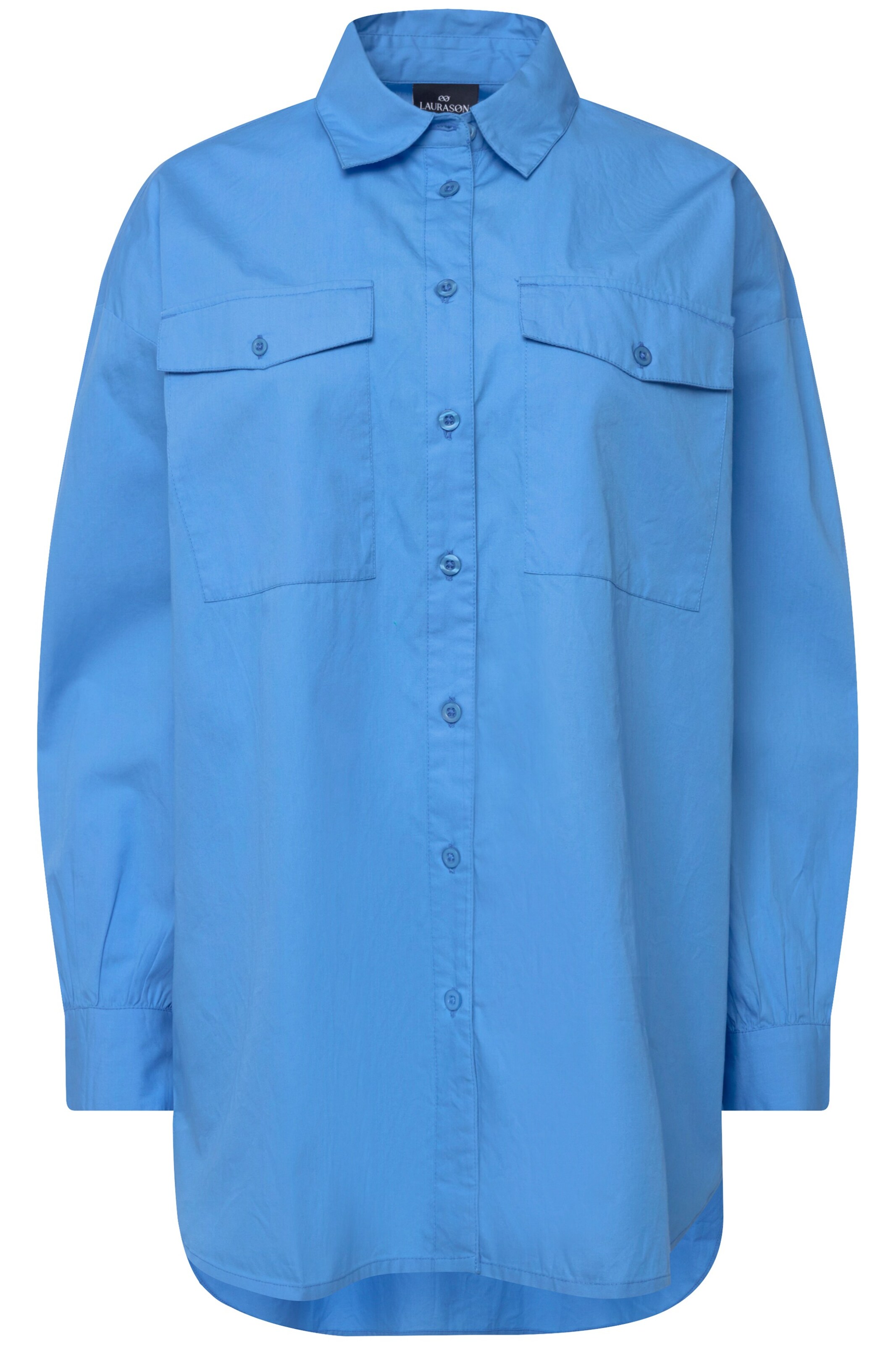 LAURASØN Bluse in Blau: Vorderseite