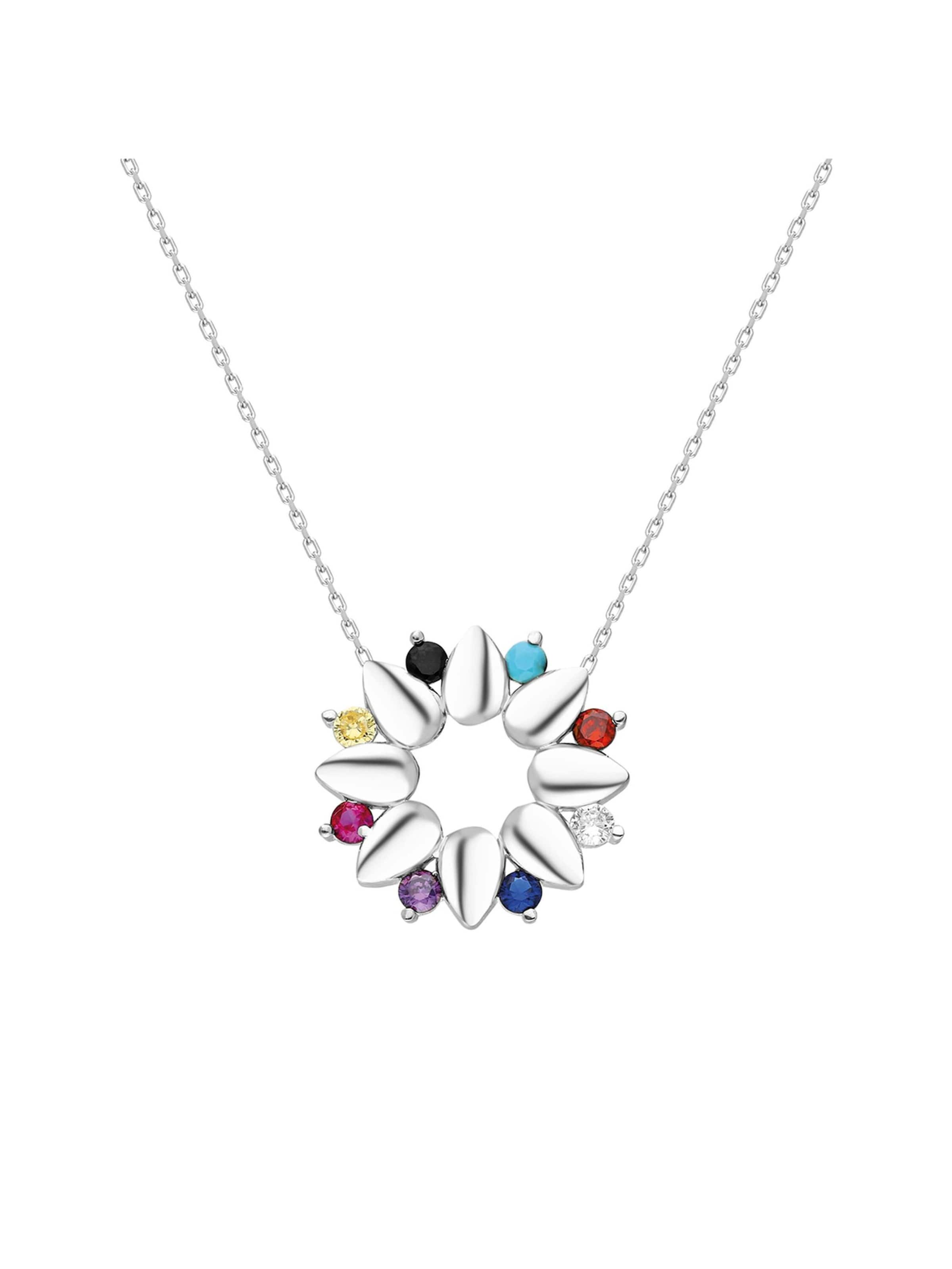 Dkeniz Necklace in White: front