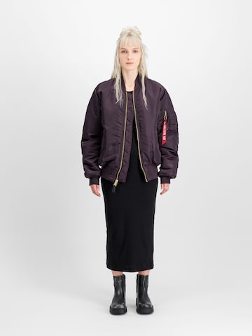 ALPHA INDUSTRIES Between-Season Jacket 'MA-1 Heritage' in Purple