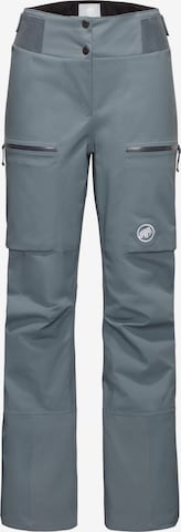 MAMMUT Outdoor Pants in Grey: front