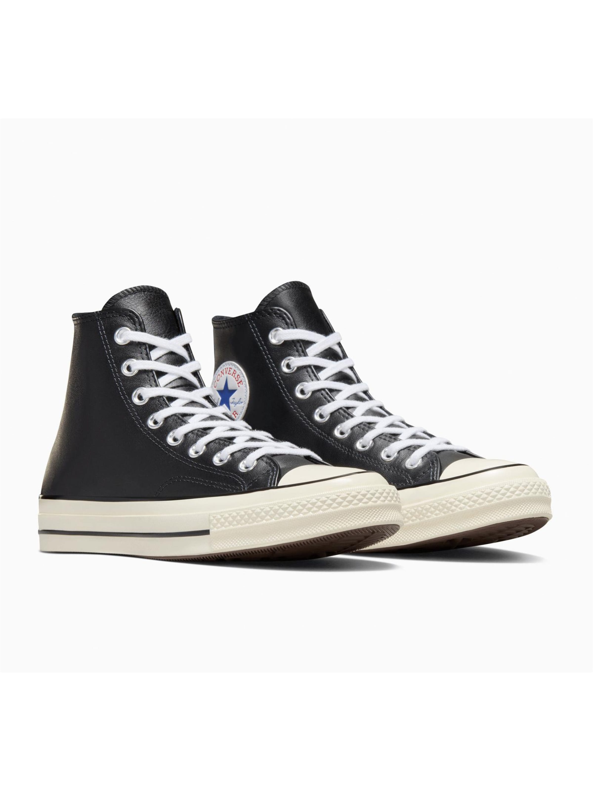 CONVERSE Sneakers laag 'Converse Chuck 70 Leather' in Zwart