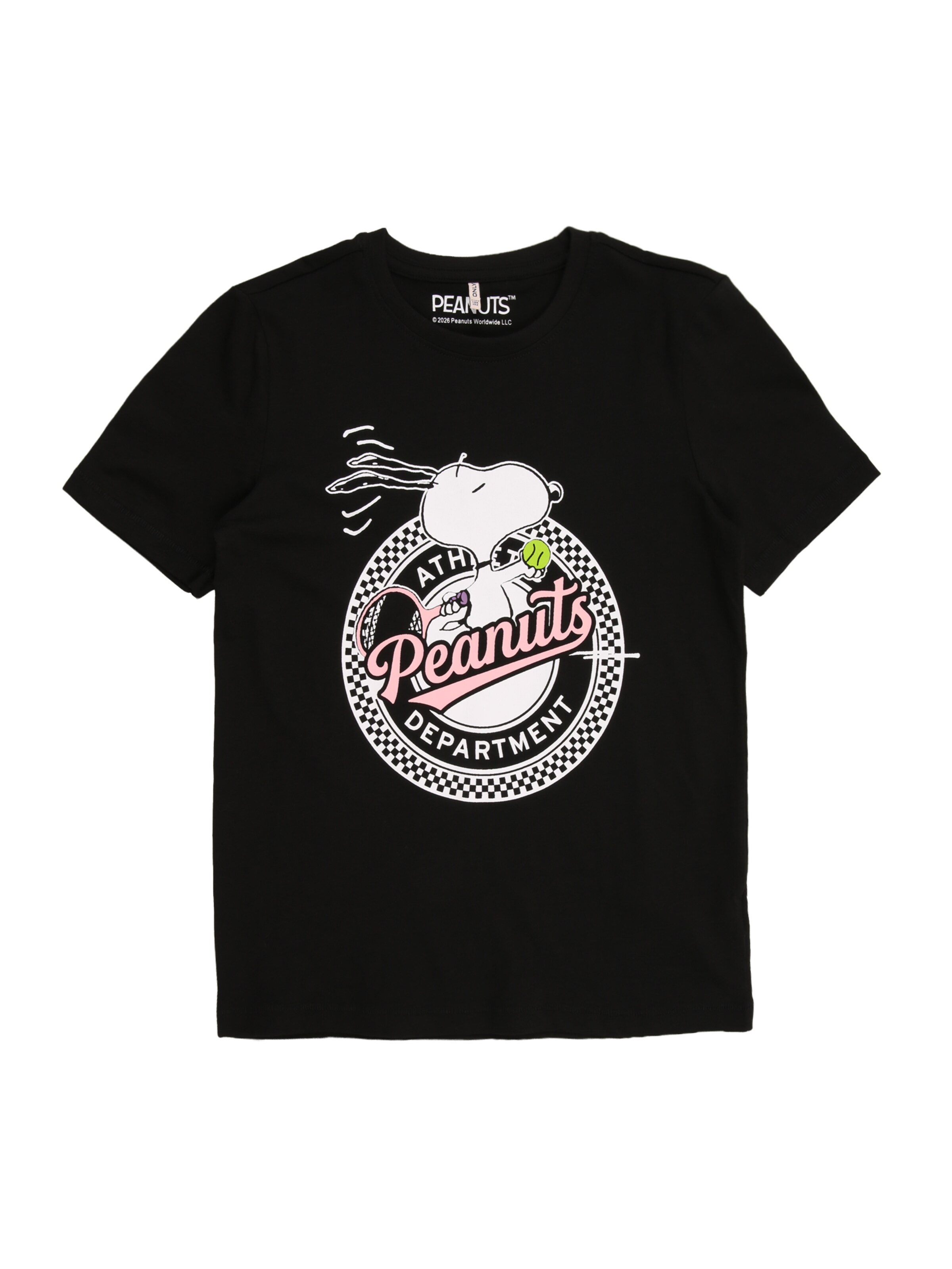 ONLY GIRLS Тениска 'KOGTENNIS' в черно: отпред