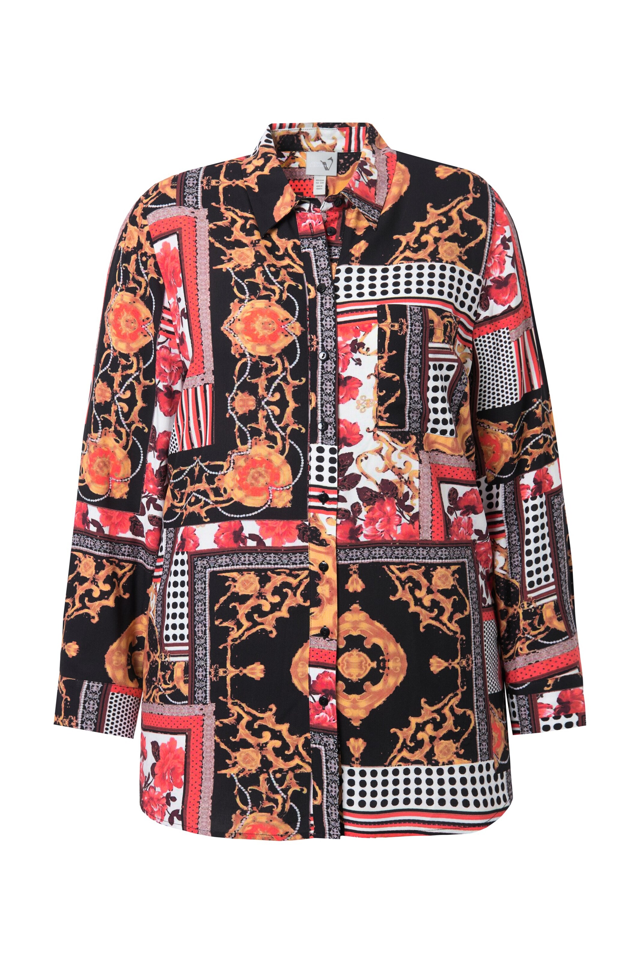 Ulla Popken Blouse in Zwart: voorkant