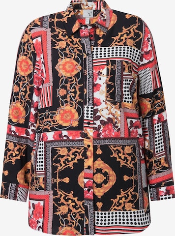 Ulla Popken Blouse in Zwart: voorkant